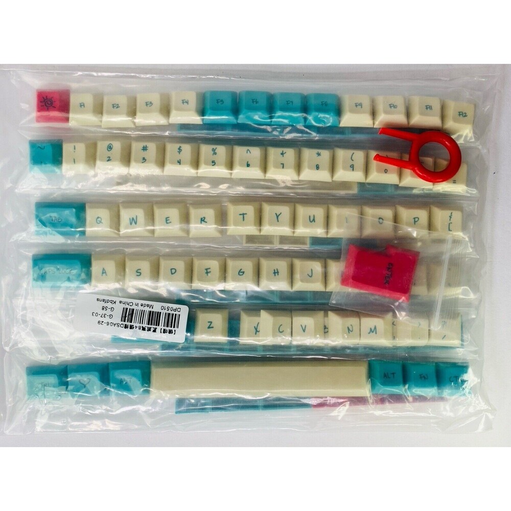 Beach Summer Themed Keycaps PBT Double-shot Keycaps Full 104/105-Keyset NEW